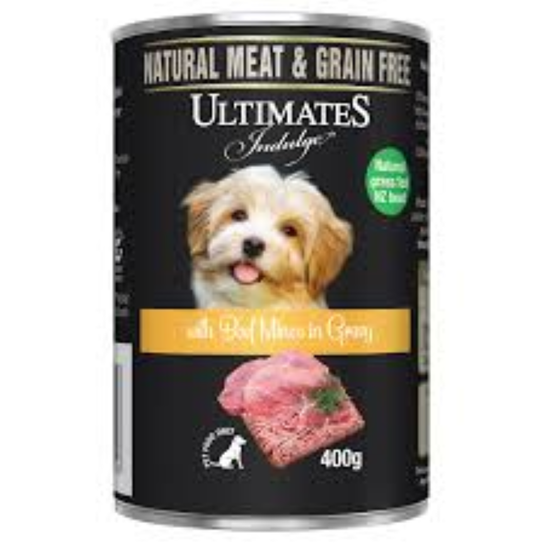 ULTIMATE DOG CAN BEEF MINCE GRAVY 400G